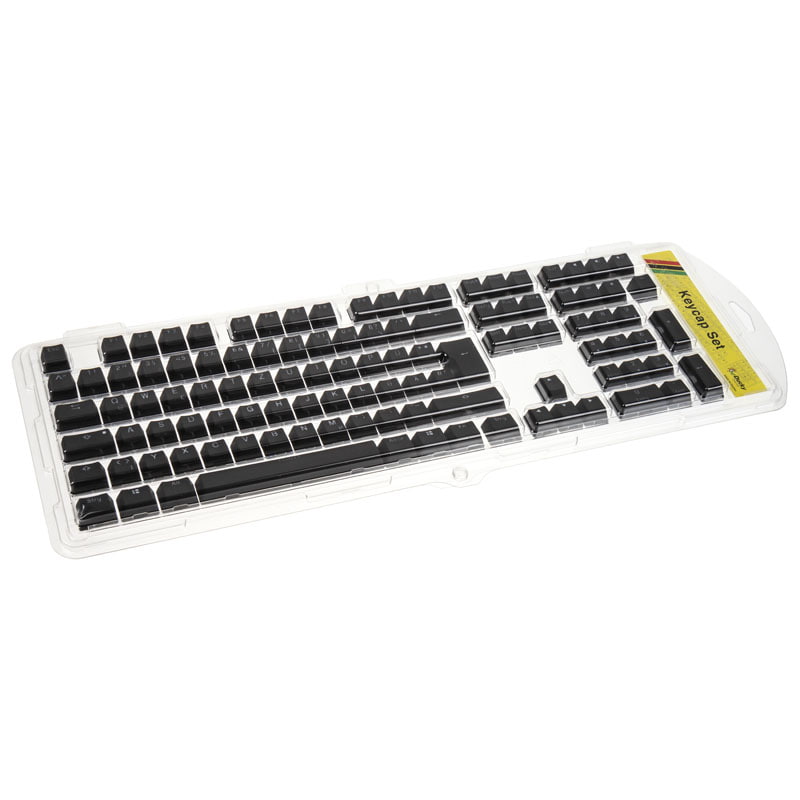 Ducky PBT Double-Shot Keycap Set für Backlight, DE Layout - schwarz
